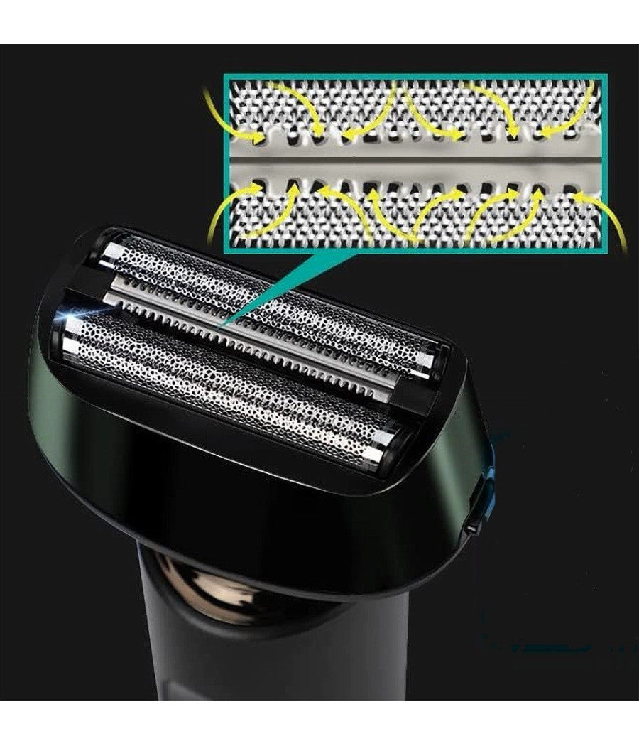 Rasoio Elettrico 3 Lame Ipx7 Impermeabile Usb Ricaricabile Indicatore Led V-380         