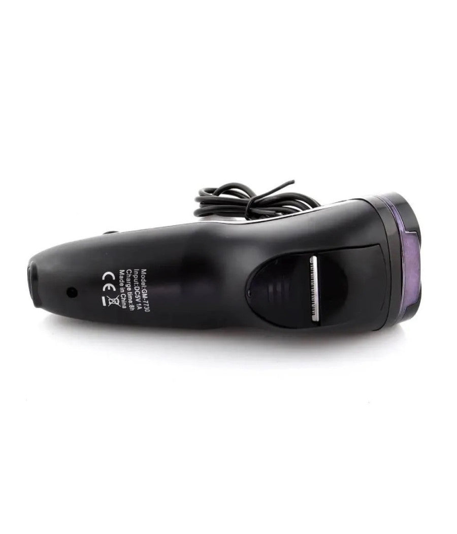 Rasoio Elettrico 3 Teste Rotativo A Batteria Ricaricabile Senza Fili Uomo Gm-7730         