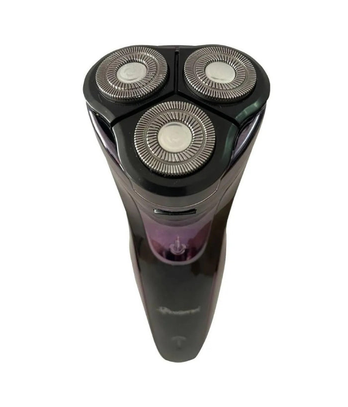 Rasoio Elettrico 3 Teste Rotativo A Batteria Ricaricabile Senza Fili Uomo Gm-7730         