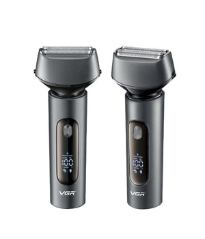 Rasoio Elettrico Barba Trimmer Professionale Ricaricabile Ipx7 Lavabile Vgr V-381         