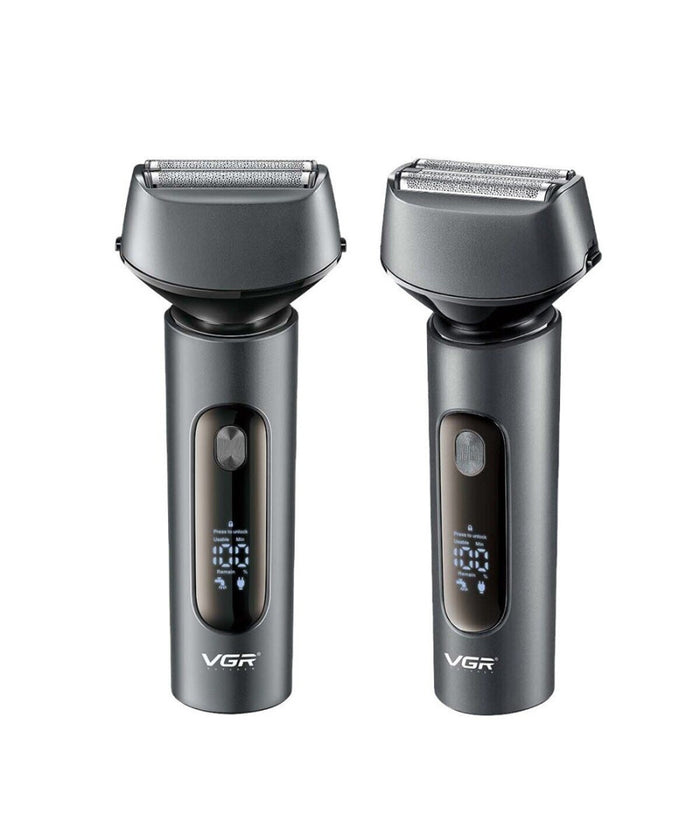 Rasoio Elettrico Barba Trimmer Professionale Ricaricabile Ipx7 Lavabile Vgr V-381         