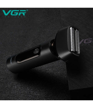 Rasoio Elettrico Barba Trimmer Professionale Ricaricabile Ipx7 Lavabile Vgr V-381         