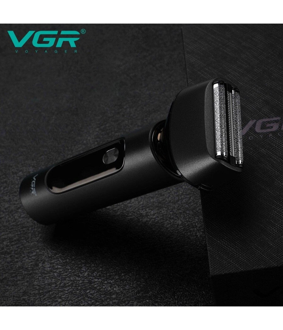 Rasoio Elettrico Barba Trimmer Professionale Ricaricabile Ipx7 Lavabile Vgr V-381         