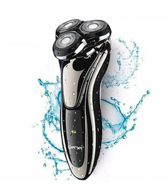 Rasoio Elettrico Cordless Gm-7719 Batteria Ricaricabile Impermeabile Testa Galleggiante         