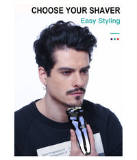 Rasoio Elettrico Impermeabile Regolabarba Senza Fili Batteria Ricaricabile V-305         