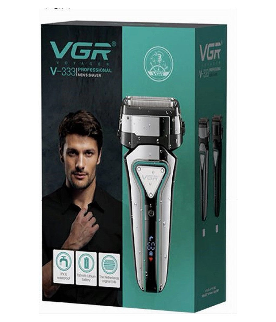 Rasoio Elettrico Professionale A Batteria Ricaricabile Barba Capelli Vgr V-333         