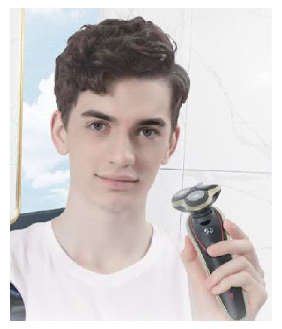 Rasoio Elettrico Ricaricabile 3 Testine 5d Barba Uomo Impermeabile 3watt Tx-9811         