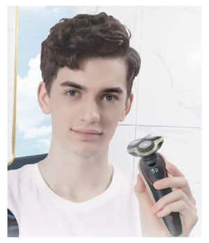 Rasoio Elettrico Ricaricabile 3 Testine 5d Barba Uomo Impermeabile 3watt Tx-9811         