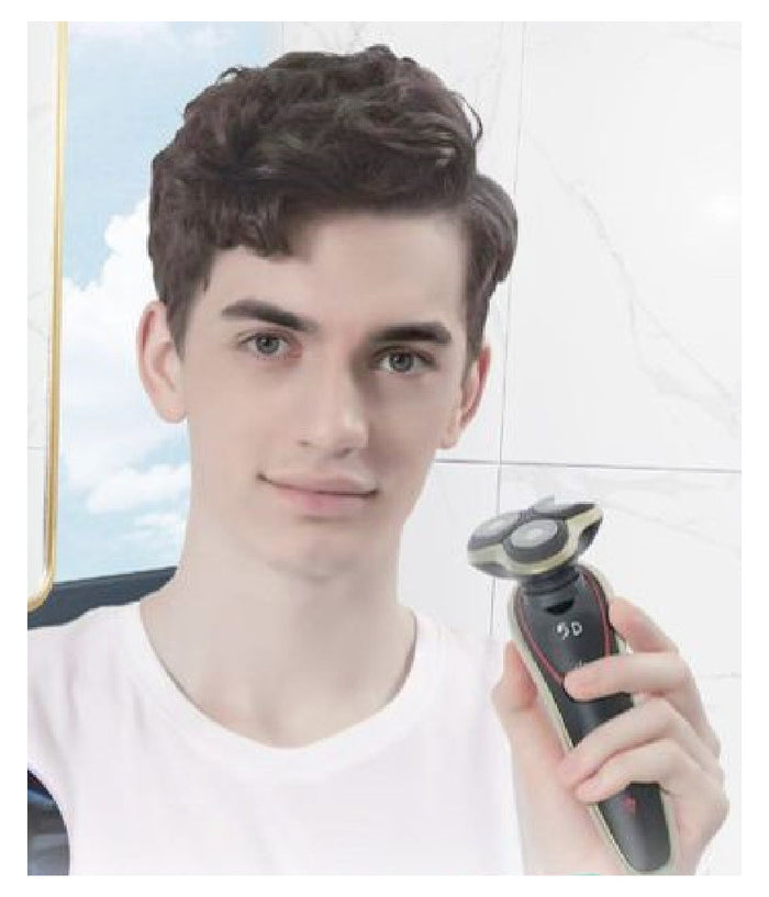 Rasoio Elettrico Ricaricabile 3 Testine 5d Barba Uomo Impermeabile 3watt Tx-9811         