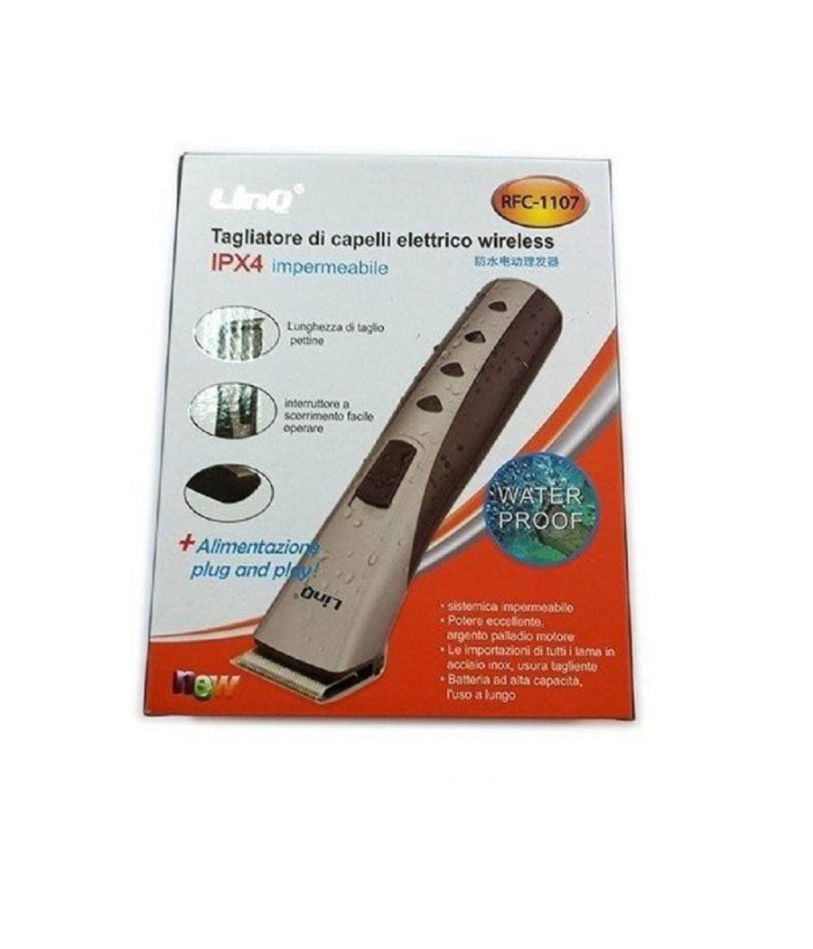 Rasoio Elettrico Taglia Capelli Regola Barba Impermeabile Ricaricabile Rfc-1107         