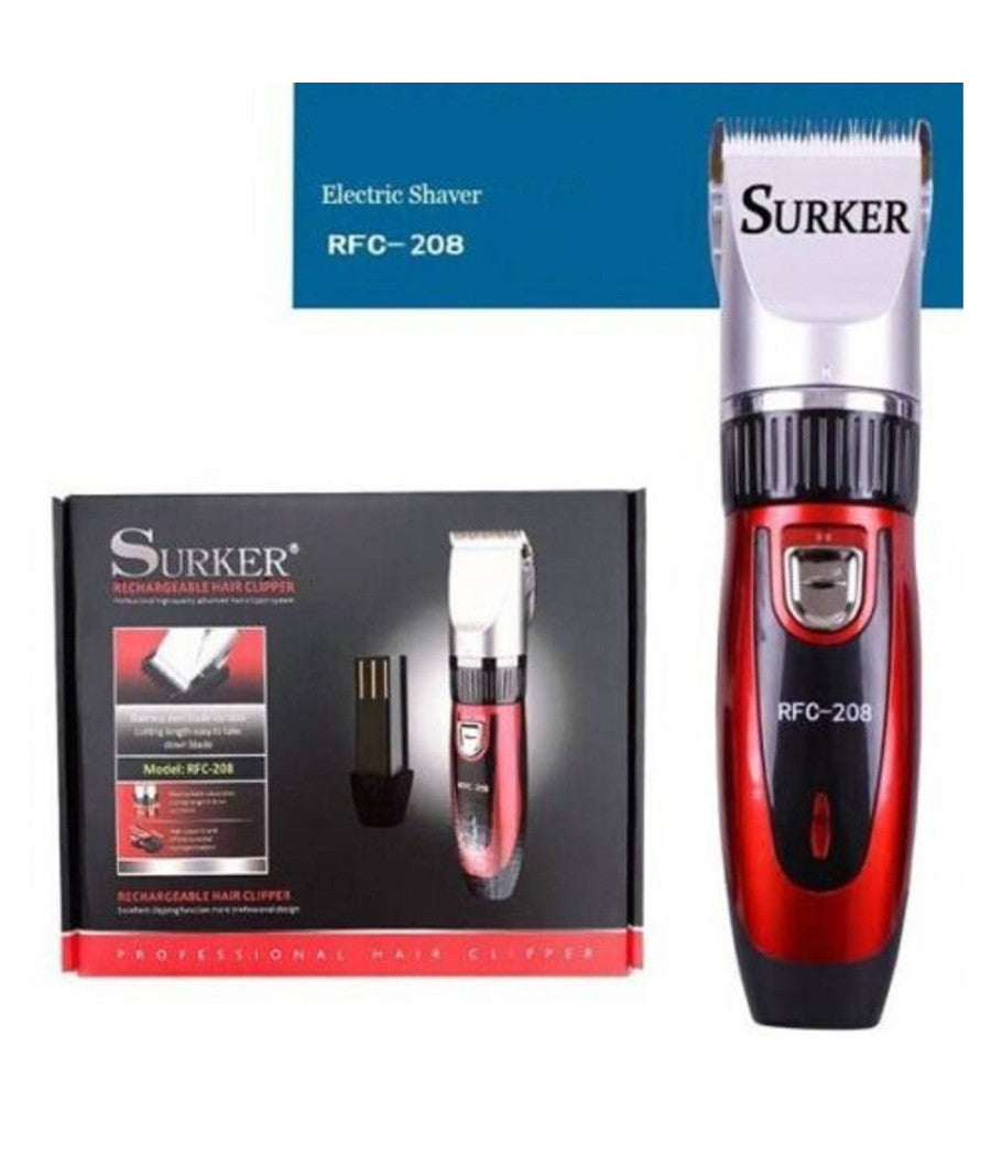 Rasoio Elettrico Tagliacapelli Surker Rfc-208 Ricaricabile + 4 Pettini         