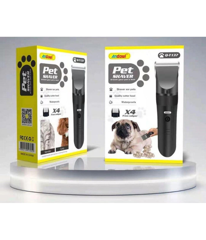 Rasoio Elettrico Trimmer Tosatrice Per Cani Animali Domestici 4 Pettini Q-t137         