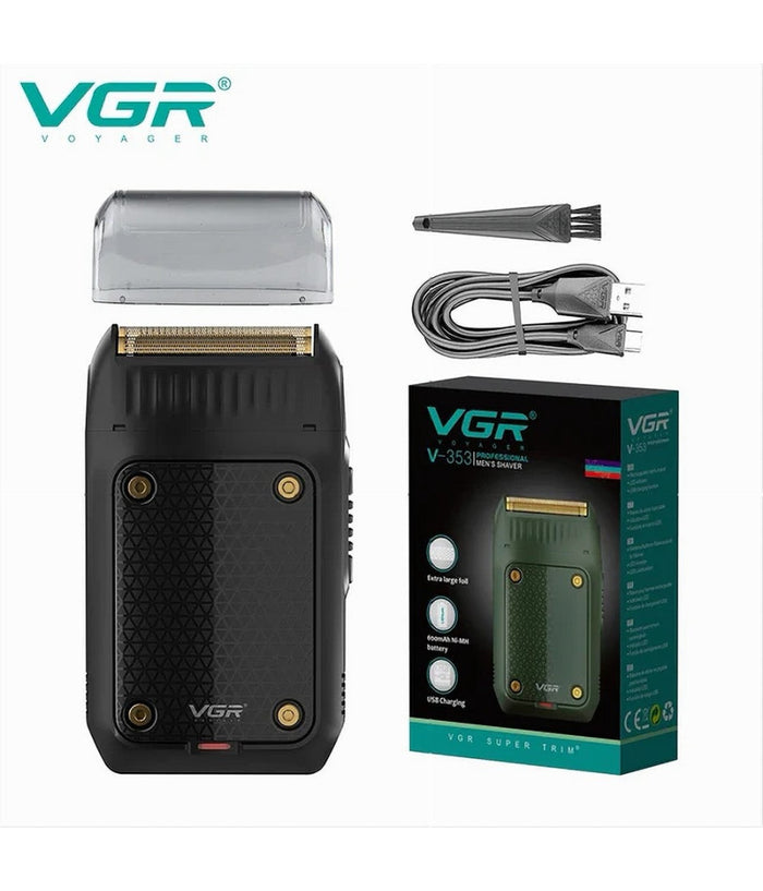 Rasoio Elettrico Ultra Sottile A Batteria Ricaricabile Trimmer Viaggio Usb V-353         