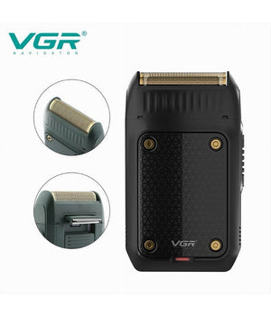 Rasoio Elettrico Ultra Sottile A Batteria Ricaricabile Trimmer Viaggio Usb V-353         