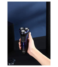 Rasoio Elettrico Uomo A 3 Teste Usb Display Lcd Batteria Ricaricabile Ipx7 V-306         
