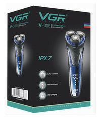 Rasoio Elettrico Uomo A 3 Teste Usb Display Lcd Batteria Ricaricabile Ipx7 V-306         