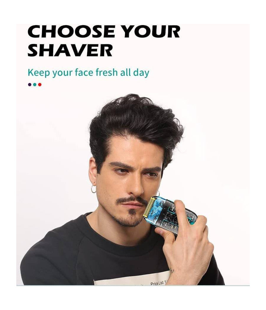 Rasoio Elettrico Uomo Per Barba Capelli Corpo Professionale Regolabarba Vgr 352         