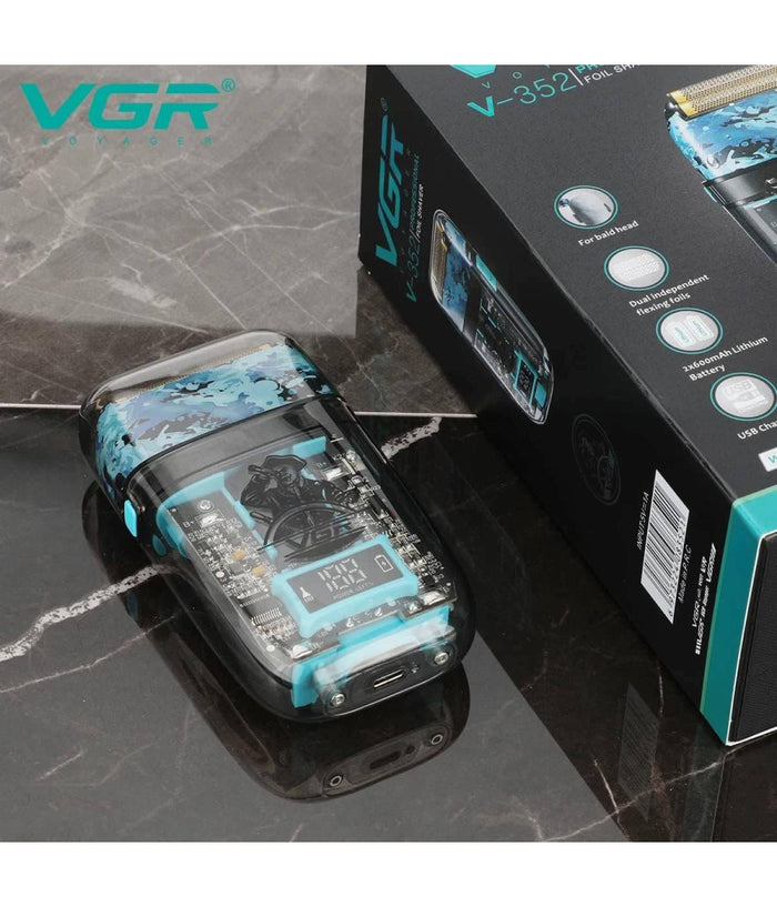 Rasoio Elettrico Uomo Per Barba Capelli Corpo Professionale Regolabarba Vgr 352         