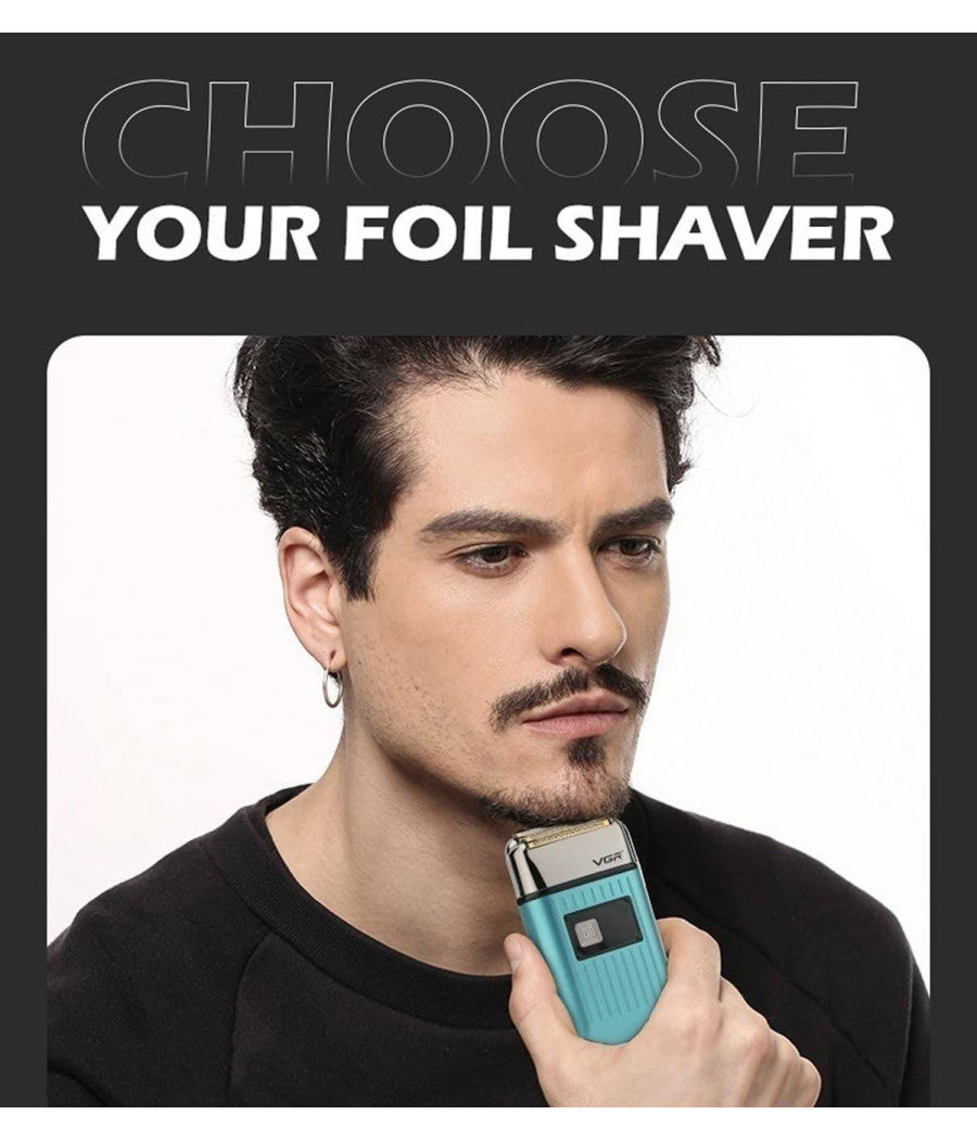 Rasoio Elettrico Uomo Per Barba Capelli Corpo Doppia Testina Indipendente Vgr357         