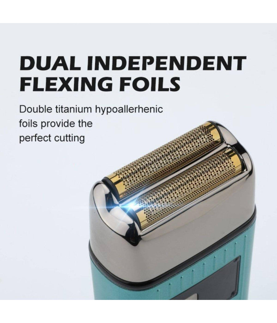 Rasoio Elettrico Uomo Per Barba Capelli Corpo Doppia Testina Indipendente Vgr357         