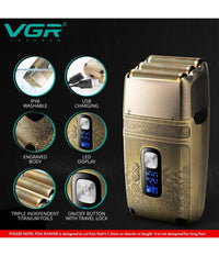 Rasoio Elettrico Uomo Per Barba Capelli Corpo Tripla Testina Indipendente Vgr335         