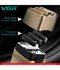 Rasoio Elettrico Uomo Per Barba Capelli Corpo Tripla Testina Indipendente Vgr335         