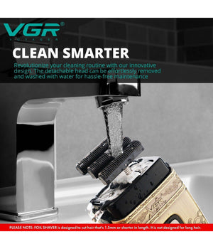 Rasoio Elettrico Uomo Per Barba Capelli Corpo Tripla Testina Indipendente Vgr335         