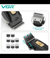 Tagliacapelli Uomo A Zero Professionale Regolabarba Ricaricabile Batteria Vgr651         
