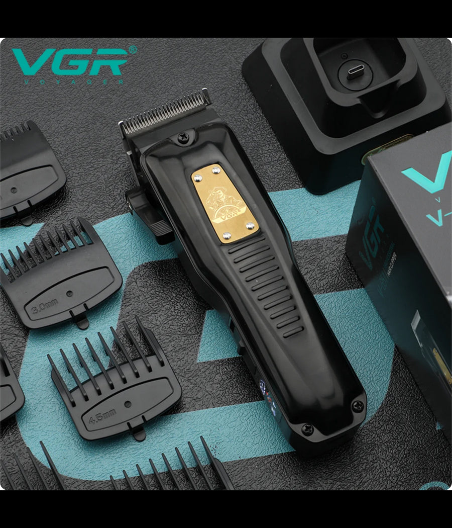 Tagliacapelli Uomo A Zero Professionale Regolabarba Ricaricabile Batteria Vgr651         