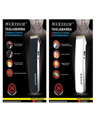 Rasoio Elettrico Uomo Taglia Barba Batteria Ricaricabile Basette Peli Titanio Ta-ba001         