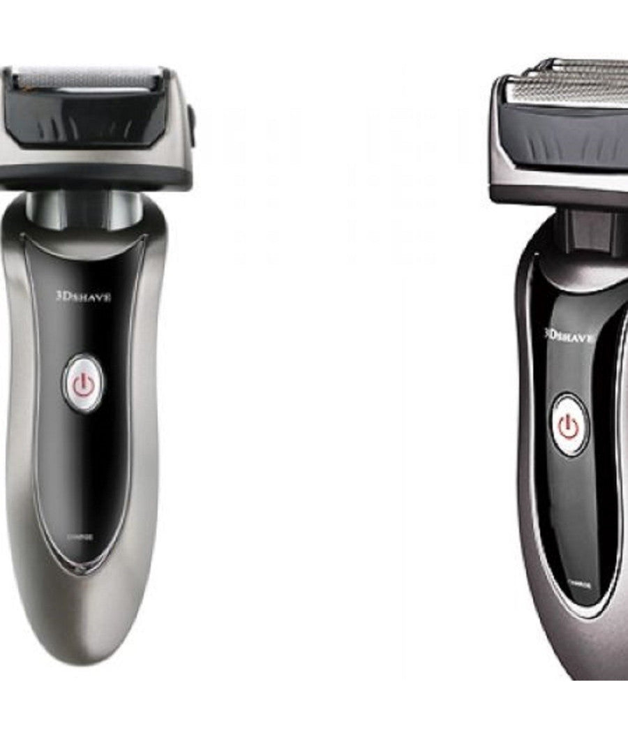 Rasoio Elettrico Uomo Taglia Barba Ricaricabile A Batteria Impermeabile Gm-7050         