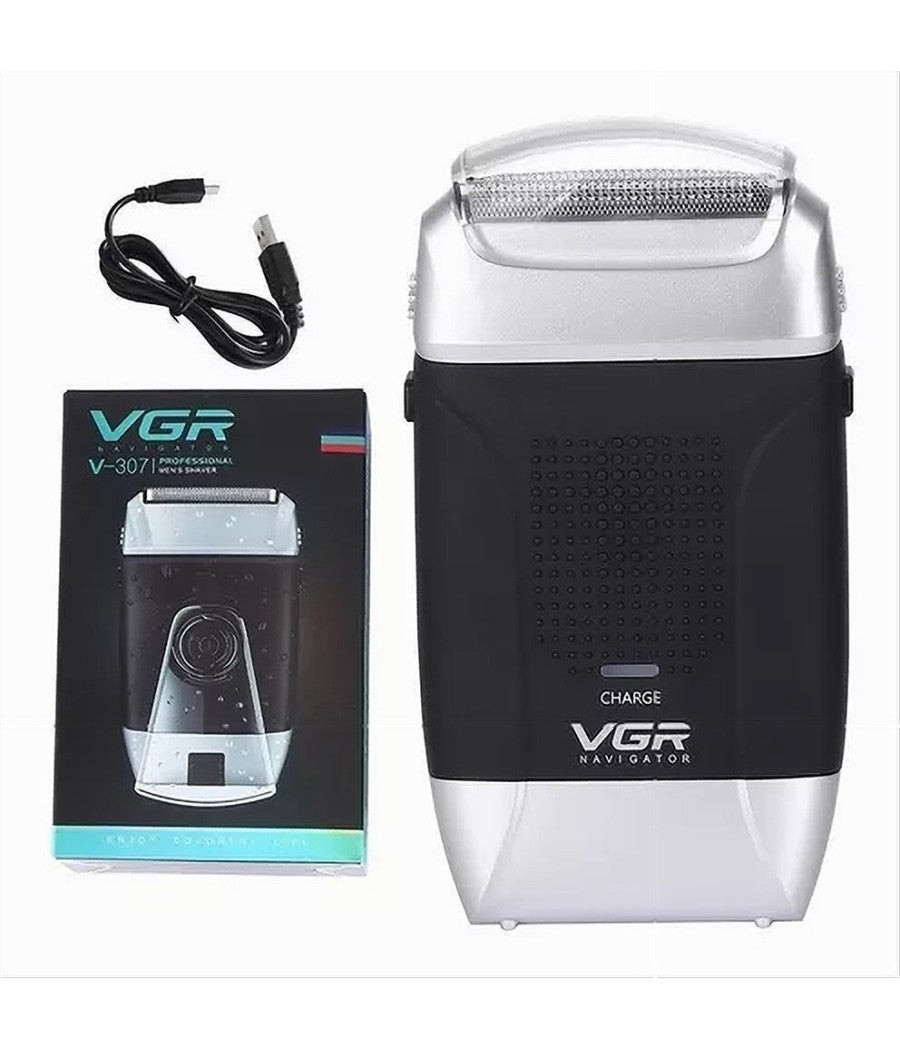 Rasoio Elettrico Usb 5 W Professionale Uomo Ricaricabile Ipx5 Impermeabile V-307         