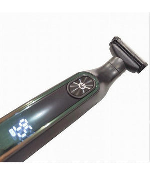 Rasoio Professionale A Lama Rifinitore Regola Capelli Barba Uomo Display Led V-360         