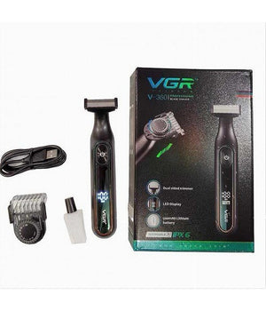 Rasoio Professionale A Lama Rifinitore Regola Capelli Barba Uomo Display Led V-360         
