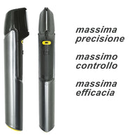 Trade Shop - Rasoio Professionale Elettrico Trim-max Senza Fili Luce Led Kit 5 Testine Barba Capelli         