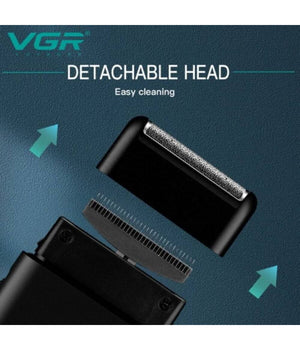 Rasoio Professionale Uomo A Batteria Ricaricabile Elettrico Portatile Usb V-390         