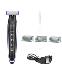 Rasoio Ricaricabile Elettrico Per Barba Uomo Power Micro Touch Solo Portatile         