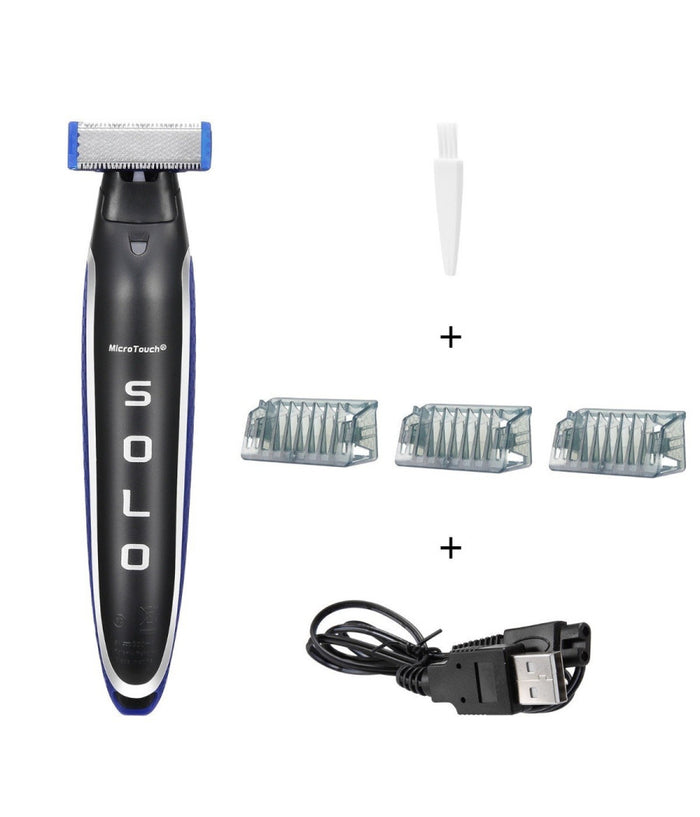 Rasoio Ricaricabile Elettrico Per Barba Uomo Power Micro Touch Solo Portatile         