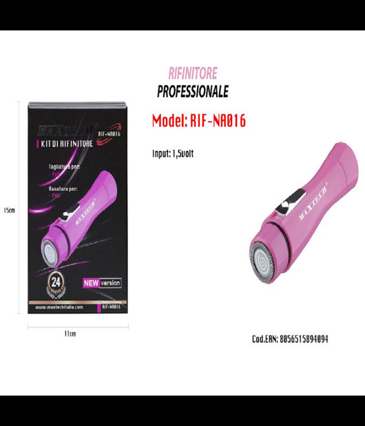 Rasoio Rifinitore Di Precisione Per Peli Naso Orecchie Professionale Maxtech Rif-na016         