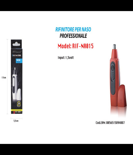 Rasoio Rifinitore Di Precisione Per Peli Naso Orecchie Professionale Rif-na015         