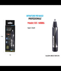 Rasoio Rifinitore Per Peli Naso Orecchie Barba Rif-na006 Uomo Maxtech         