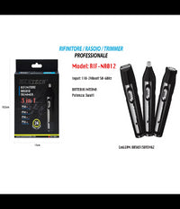 Rasoio Rifinitore Trimmer Per Peli Naso Orecchie Sopracciglia 3x1 Rif-na012         