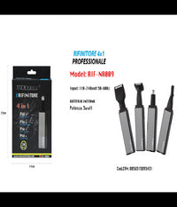 Rasoio Rifinitore Trimmer Uomo 4x1 Per Peli Naso Orecchie Sopracciglia Rif-na009         