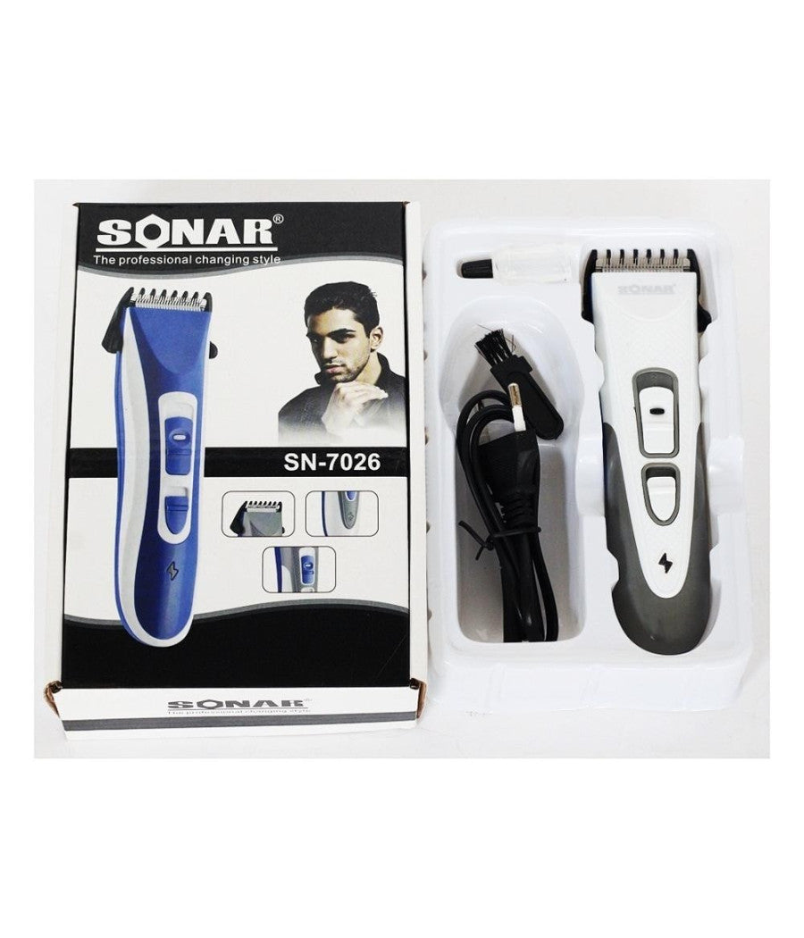 Rasoio Taglia Capelli Barba Baffi Basette Peli Sonar Sn-7026 Ricaricabile         