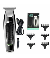 Rasoio Taglia Capelli Elettrico Regola Barba Ricaricabile Usb 5 Pettini V-030         