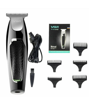 Rasoio Taglia Capelli Elettrico Regola Barba Ricaricabile Usb 5 Pettini V-030         