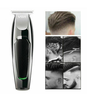 Rasoio Taglia Capelli Elettrico Regola Barba Ricaricabile Usb 5 Pettini V-030         