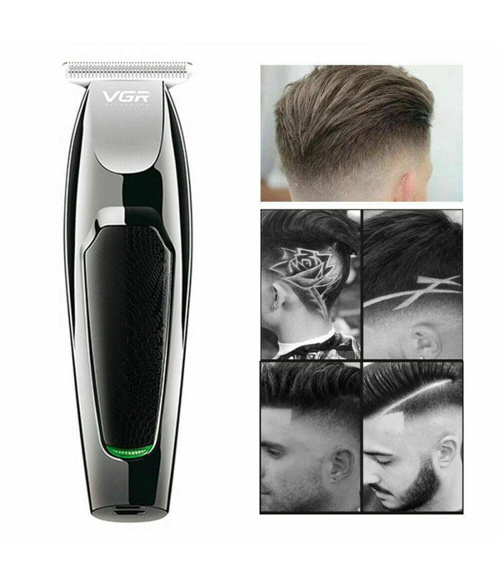 Rasoio Taglia Capelli Elettrico Regola Barba Ricaricabile Usb 5 Pettini V-030         