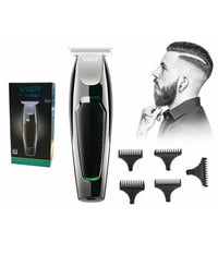 Rasoio Taglia Capelli Elettrico Regola Barba Ricaricabile Usb 5 Pettini V-030         