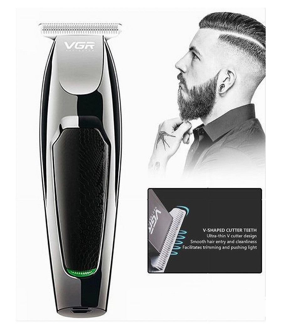 Rasoio Taglia Capelli Elettrico Regola Barba Ricaricabile Usb 5 Pettini V-030         